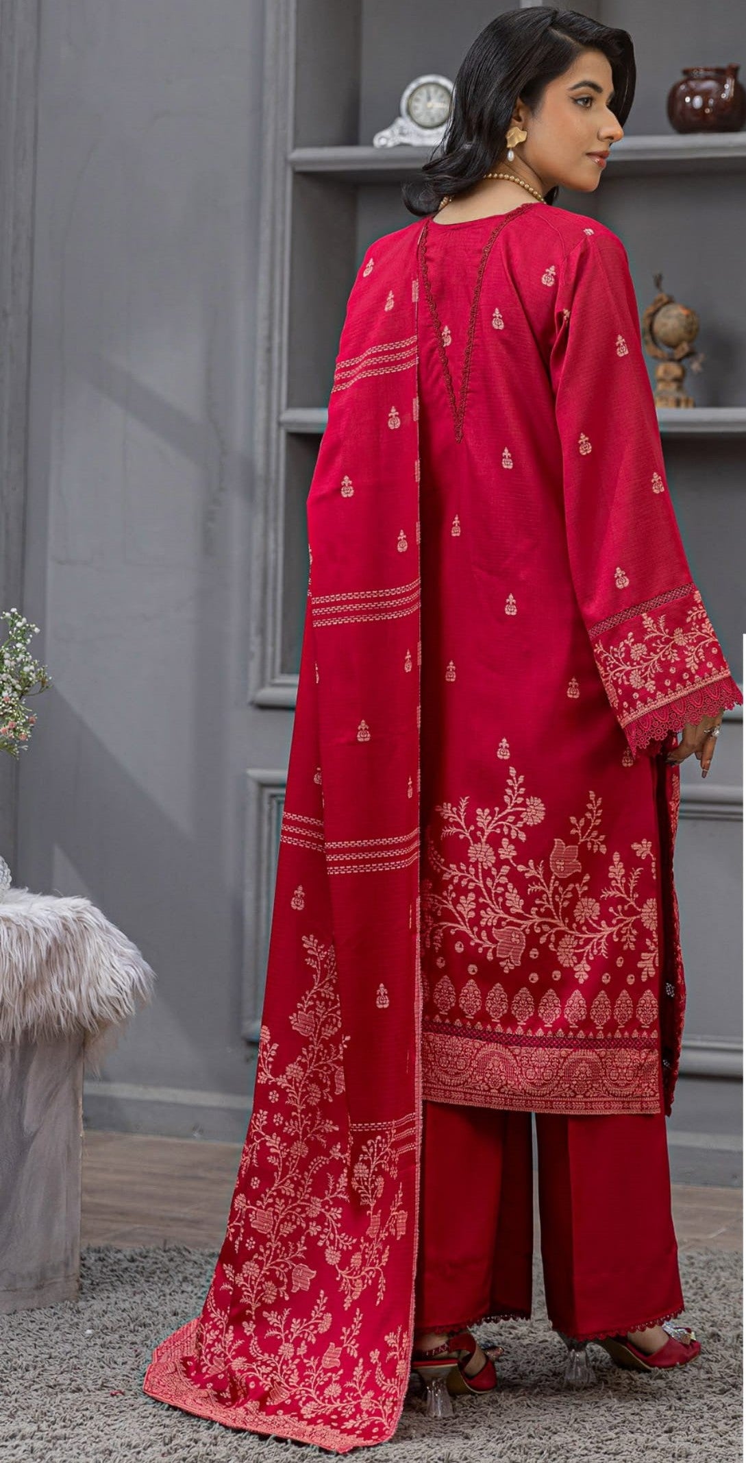 3PC VISCOSE JACQUARD RTVJ-09