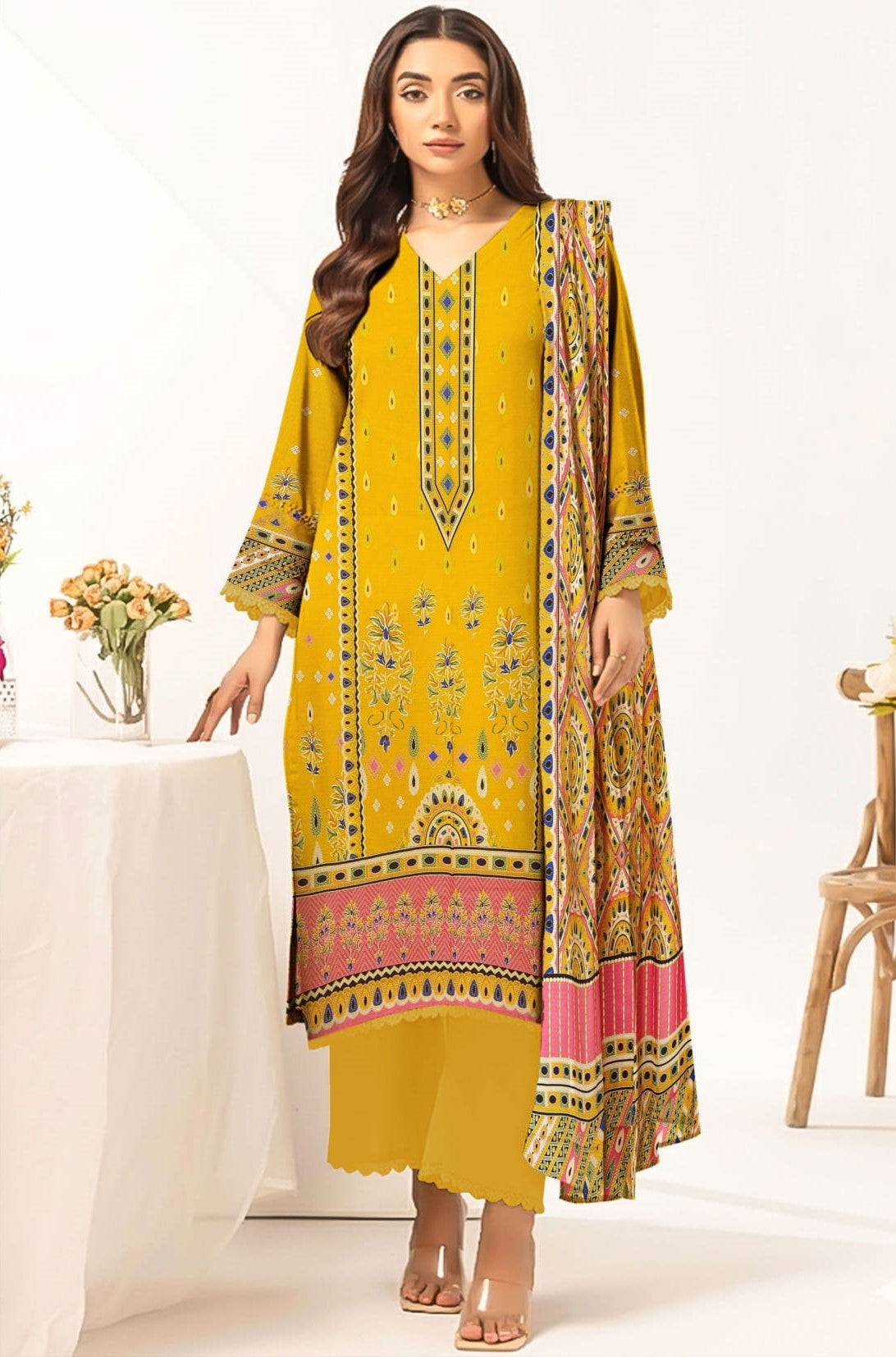 3PC Doria Staple Linen  RT-NC-05