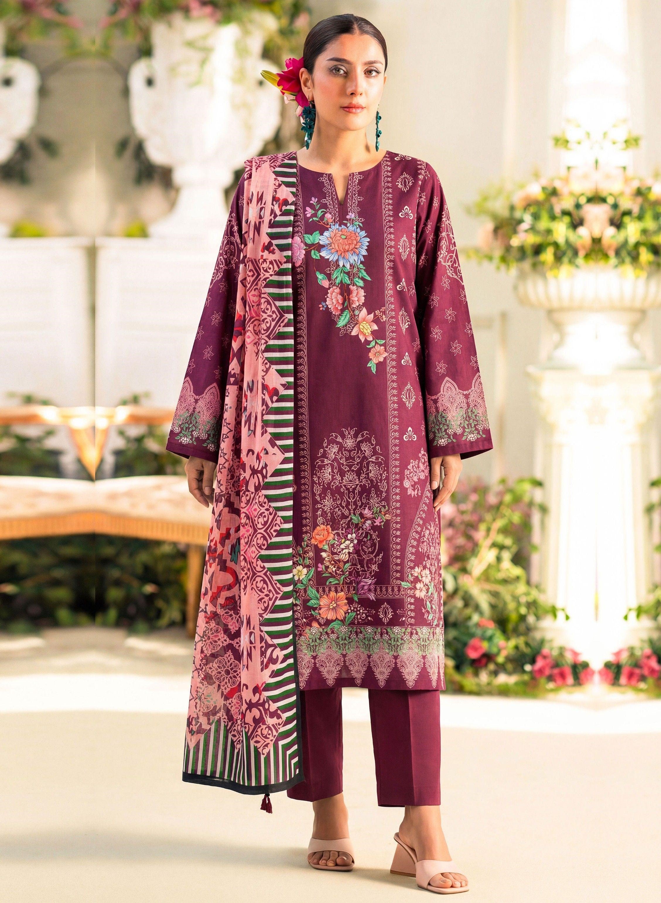 3PC UN-STITCHED LAWN RCL-15