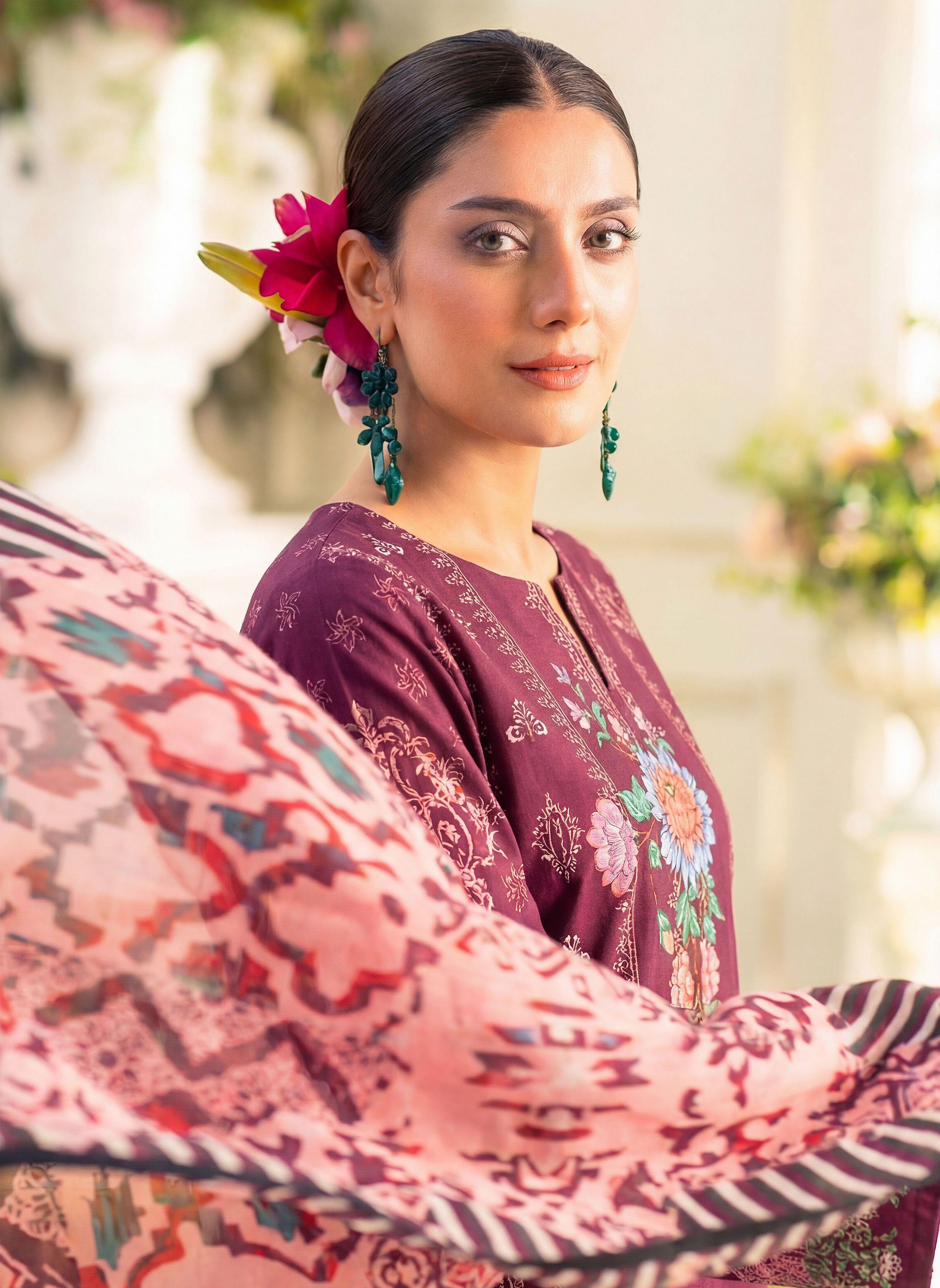 3PC UN-STITCHED LAWN RCL-15