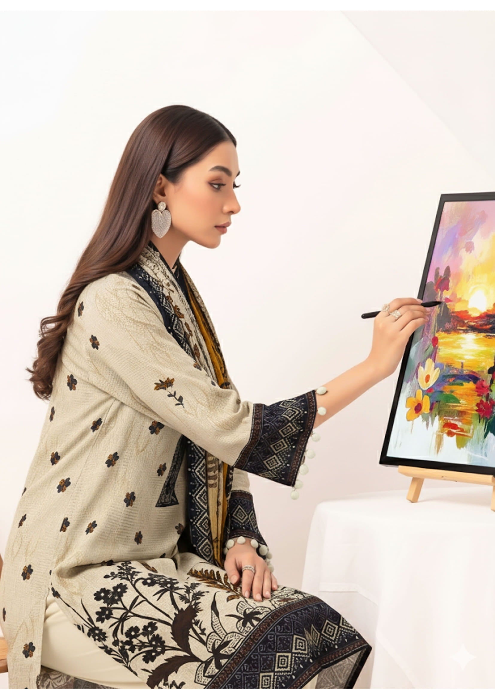 3PC VISCOSE LINEN RT-VLP-01