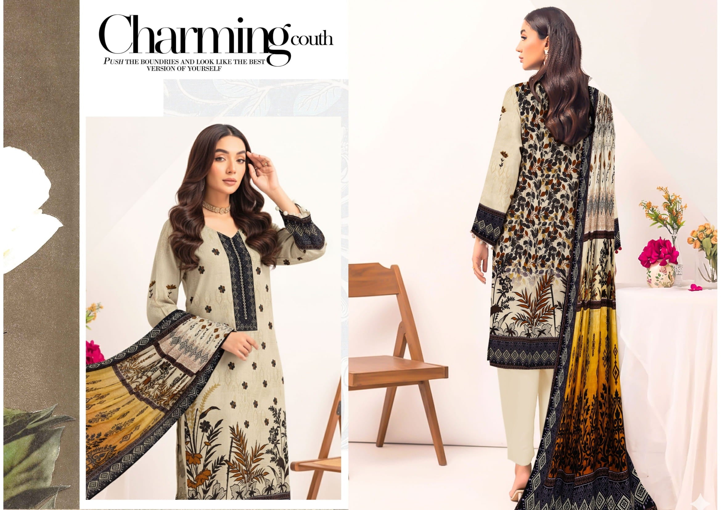 3PC VISCOSE LINEN RT-VLP-01