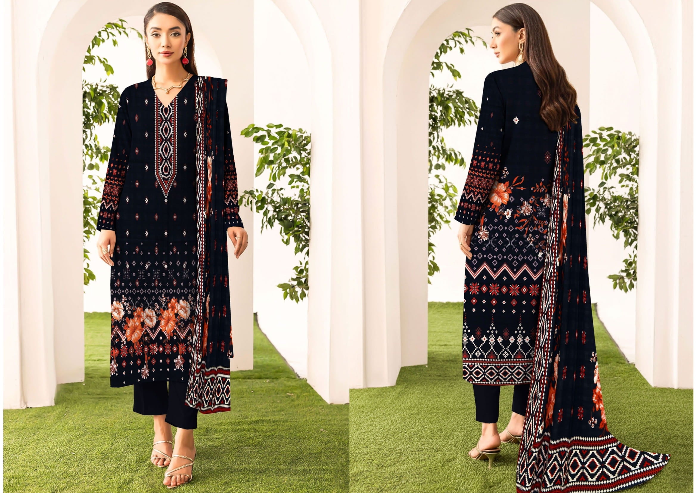 3PC VISCOSE LINEN RT-VLP-02