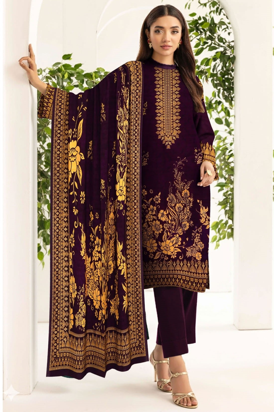 3PC VISCOSE LINEN RT-VLP-04