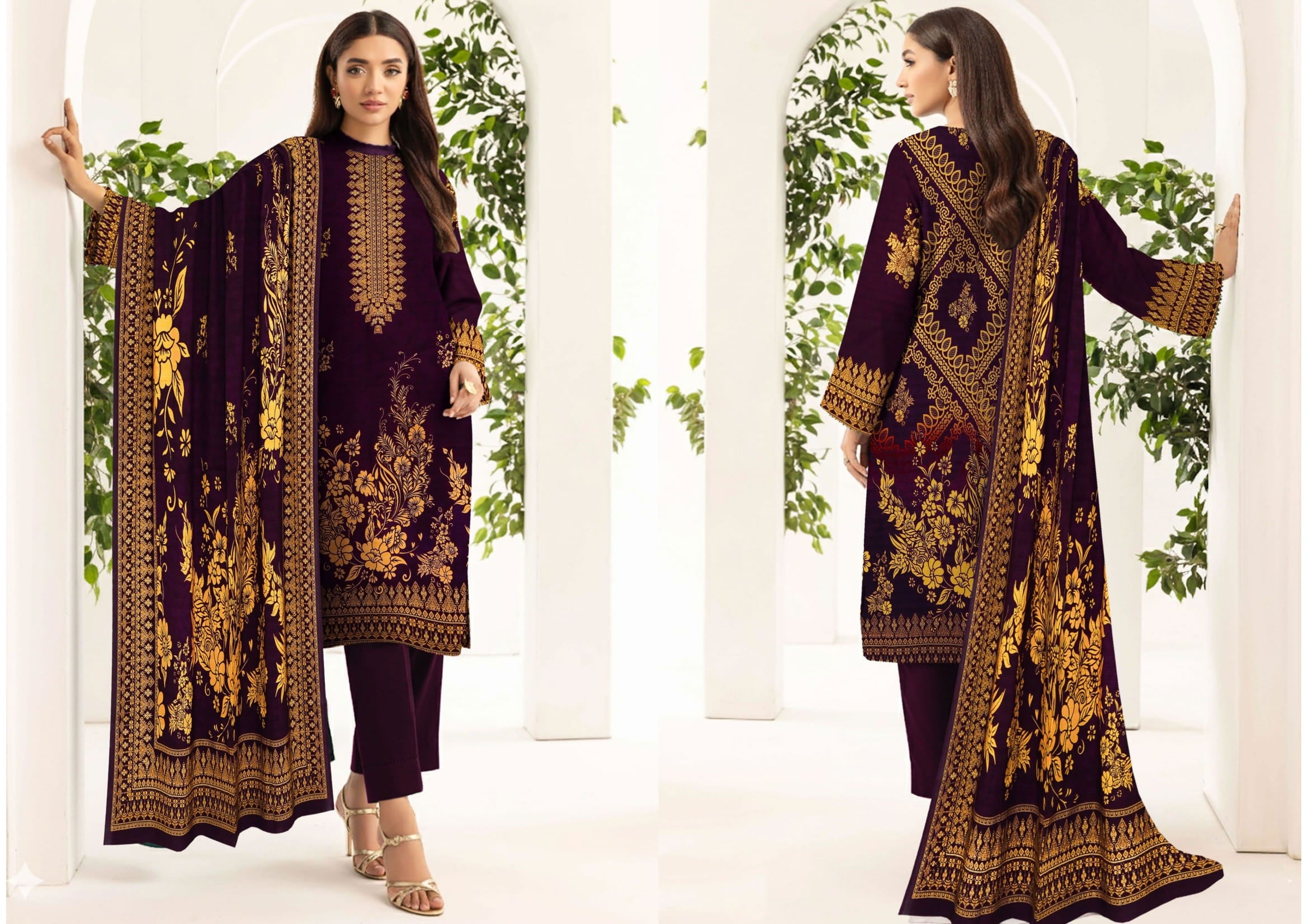 3PC VISCOSE LINEN RT-VLP-04