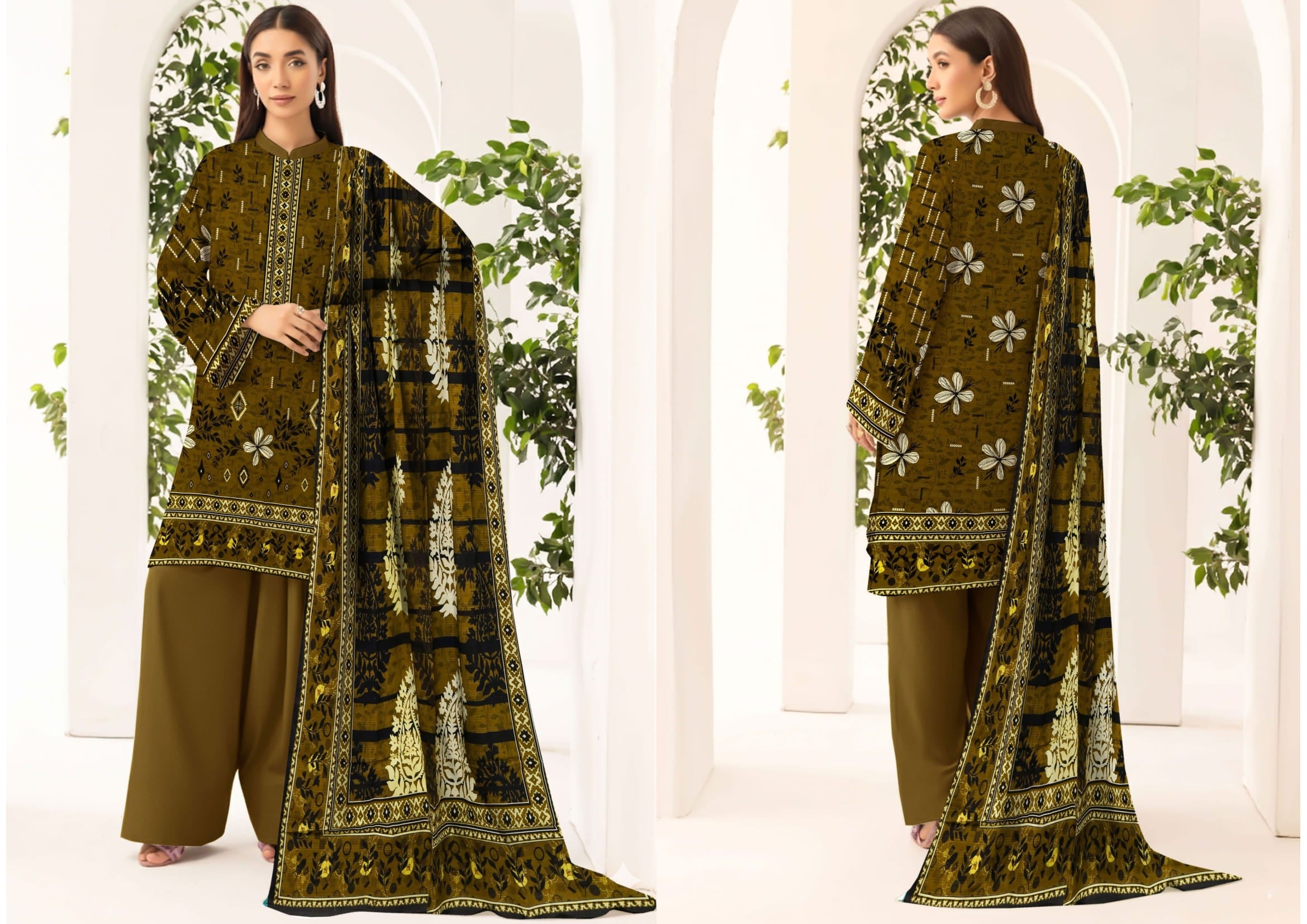 3PC VISCOSE LINEN RT-VLP-06