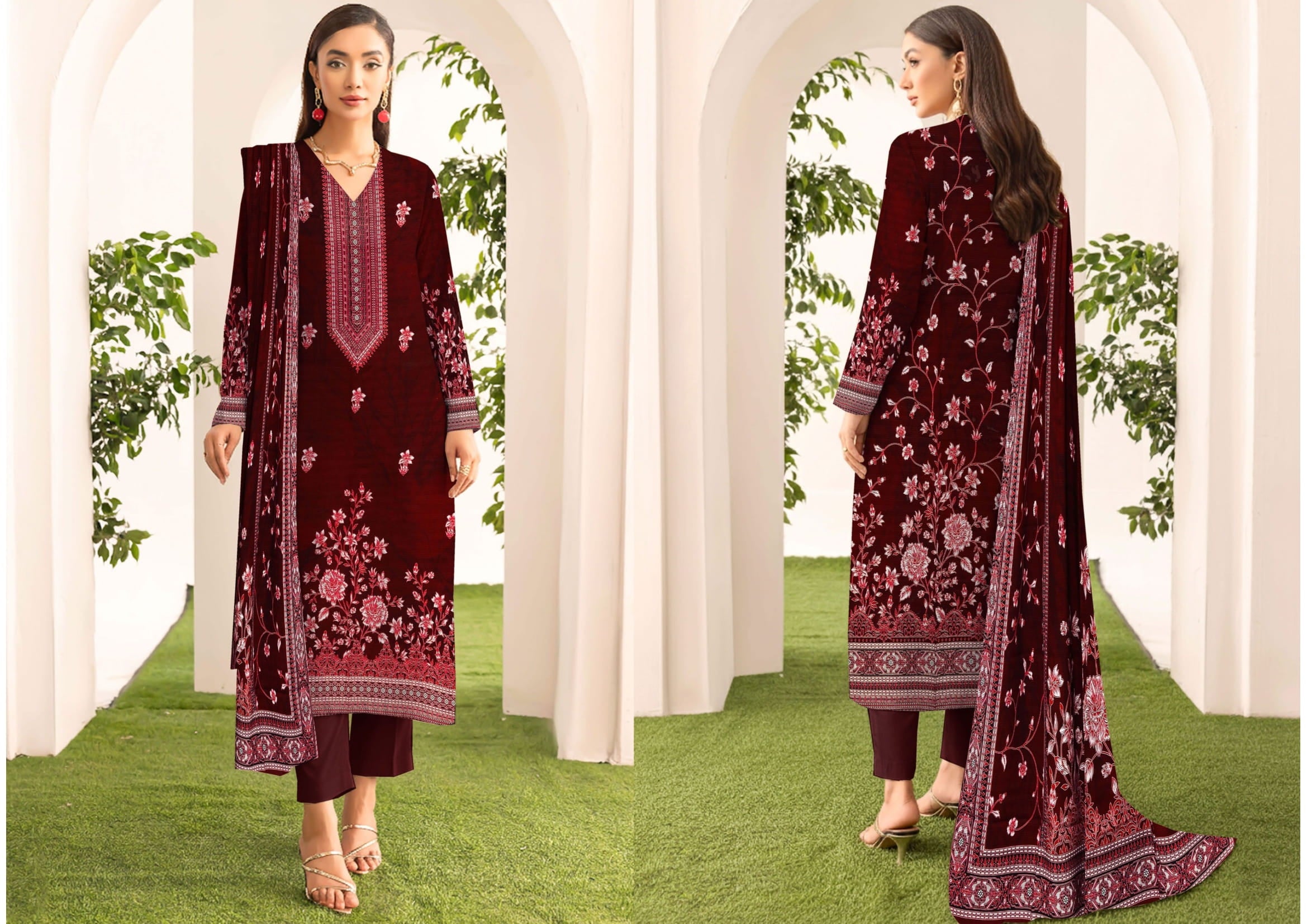 3PC VISCOSE LINEN RT-VLP-08