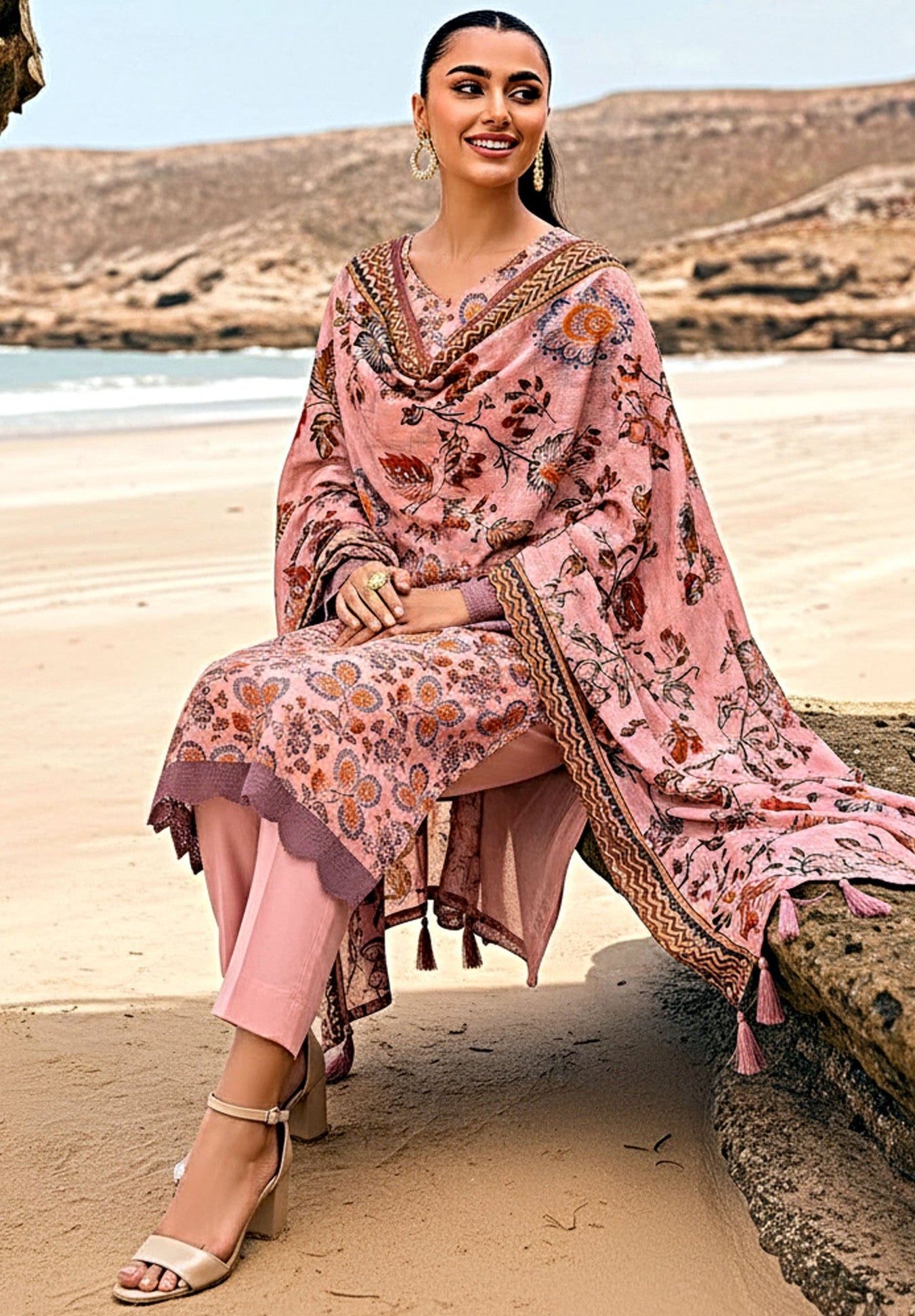 3PC UN-STITCHED LAWN RCL-21