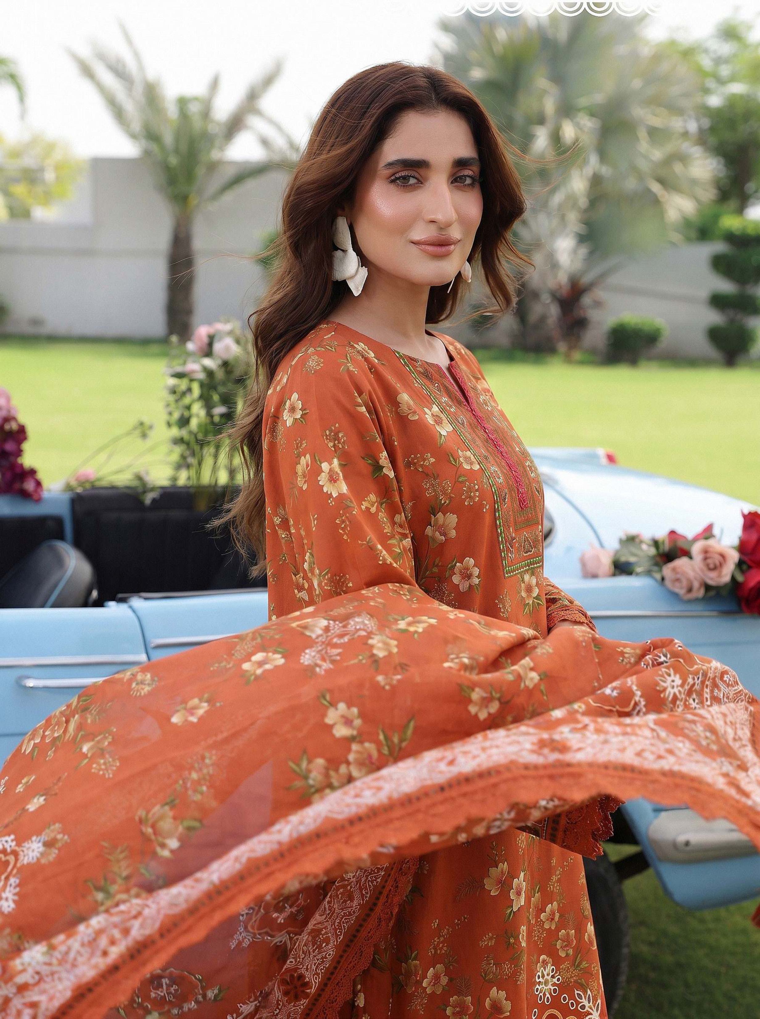 3PC UN-STITCHED LAWN RCL-75