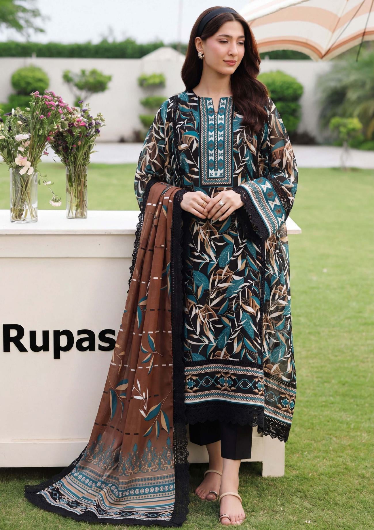3PC UN-STITCHED LAWN RCL-76