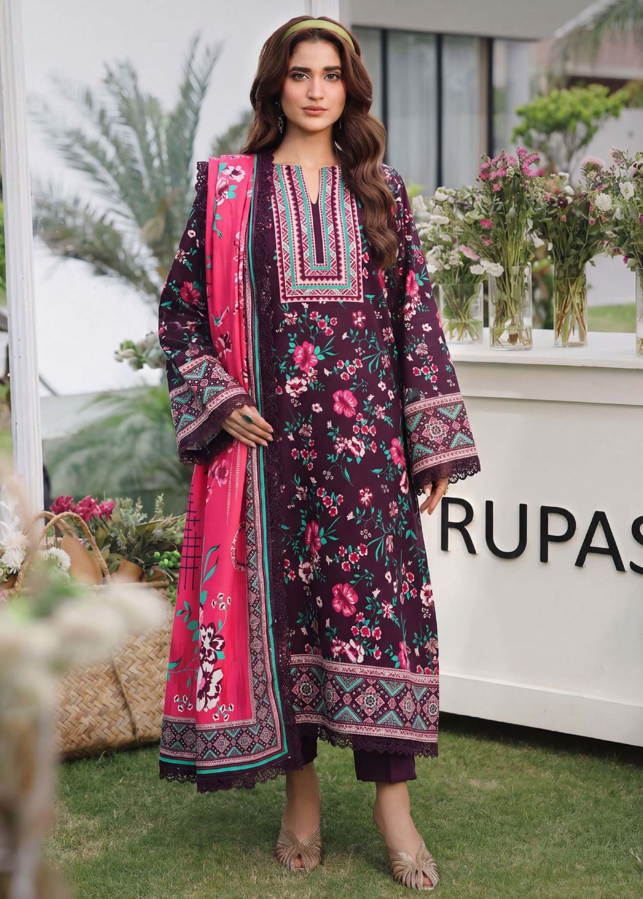 3PC UN-STITCHED LAWN RCL-79