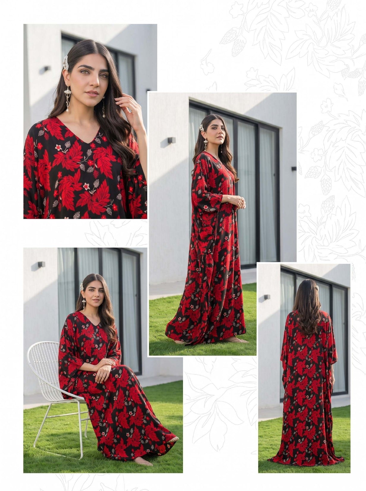 2PC All Over Digital Printed Superior Linen VL-130-D#01