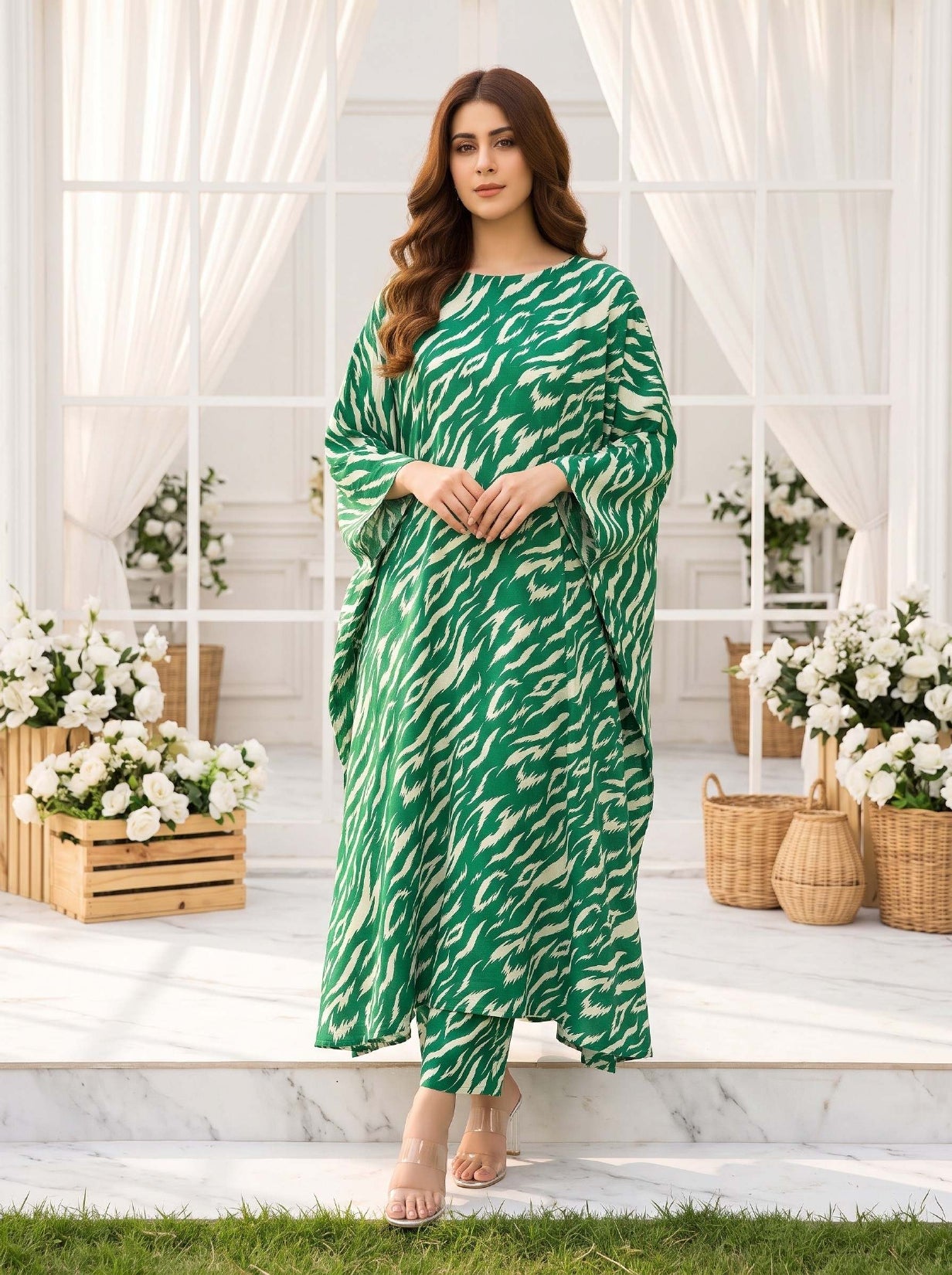 2PC Grid Khaddar D-03