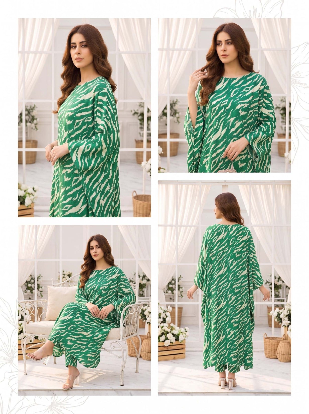 2PC Grid Khaddar D-03