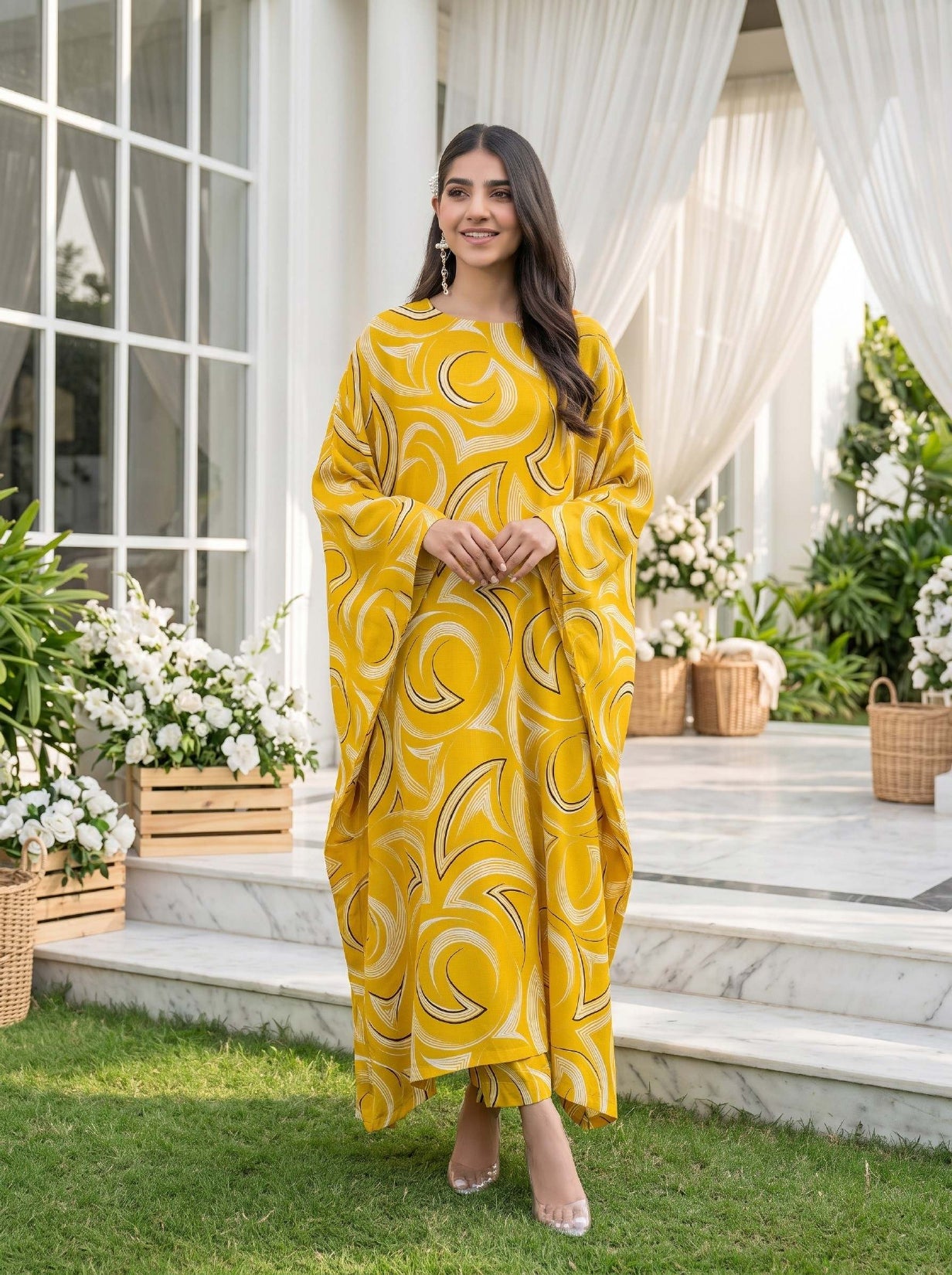 2PC Grid Khaddar D-06