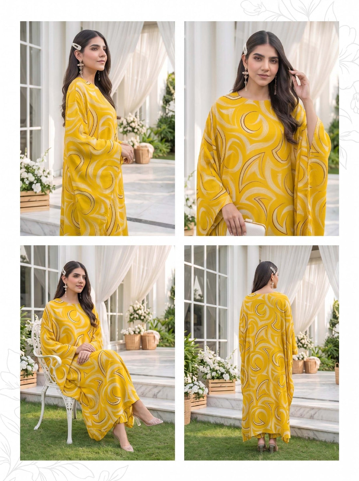 2PC Grid Khaddar D-06