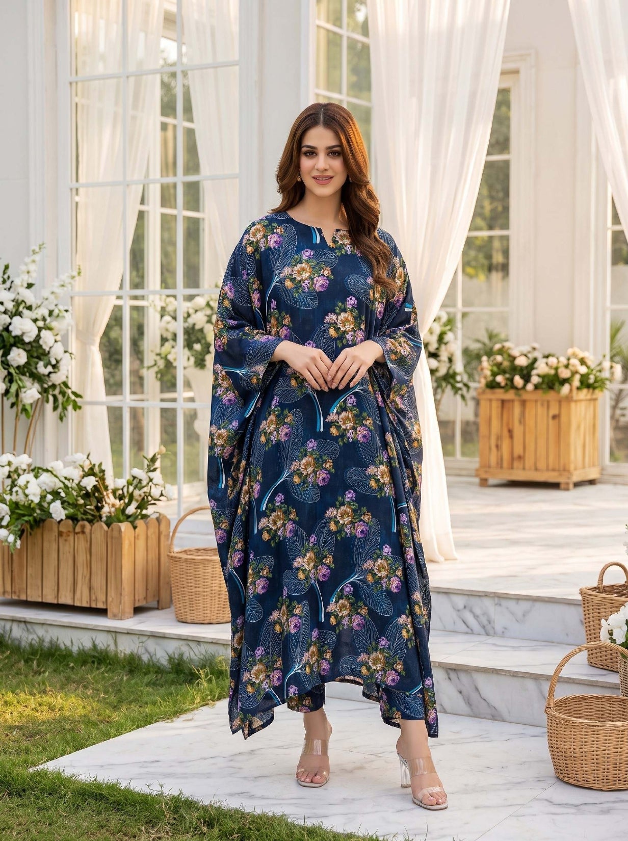 2PC Grid Khaddar D-09