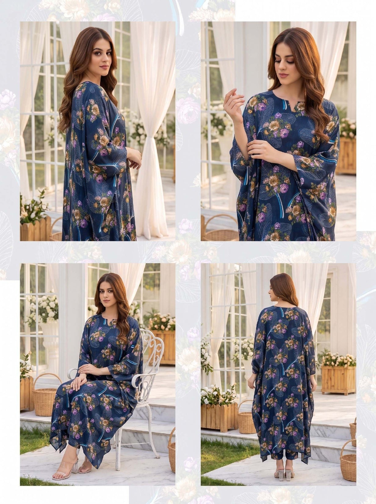 2PC Grid Khaddar D-09