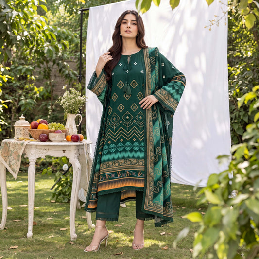 3PC RUPAS DIGITAL PRINT LINEN VL-133-D#02