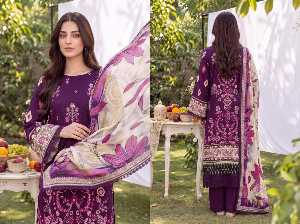 3PC RUPAS DIGITAL PRINT LINEN VL-133-D#03