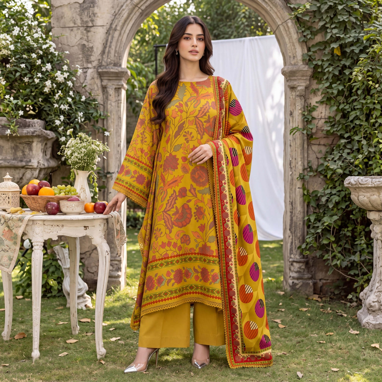 3PC RUPAS DIGITAL PRINT LINEN VL-133-D#04