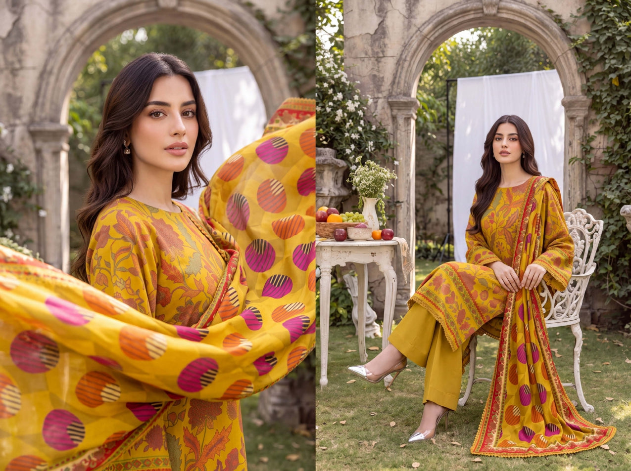 3PC RUPAS DIGITAL PRINT LINEN VL-133-D#04