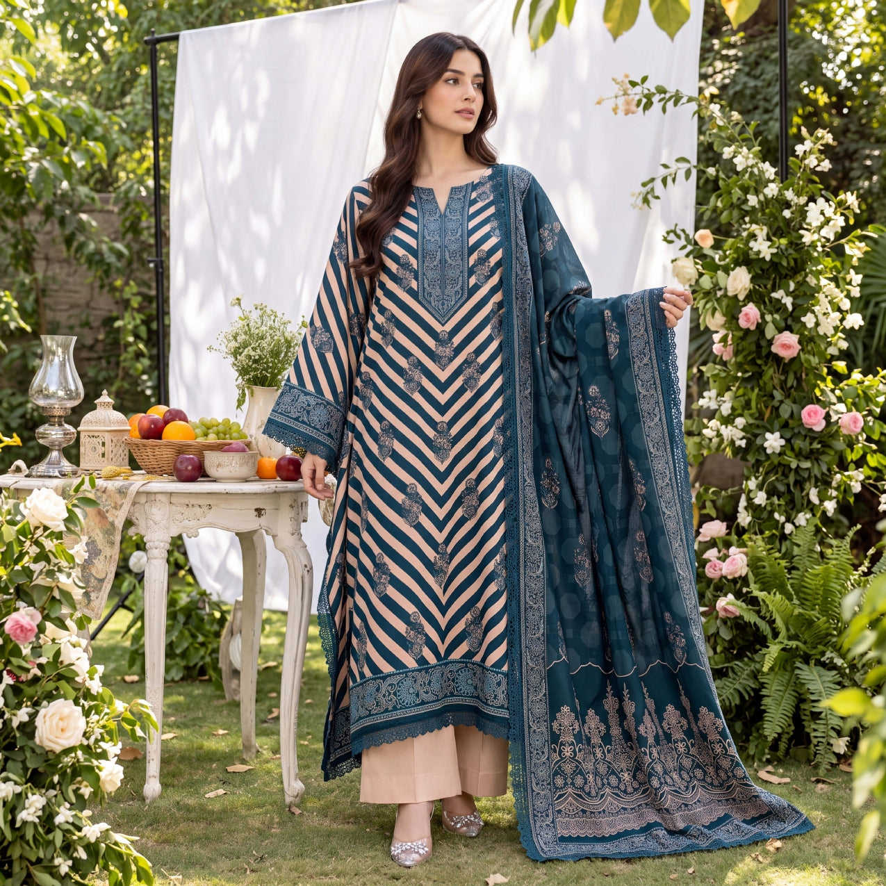 3PC RUPAS DIGITAL PRINT LINEN VL-133-D#05