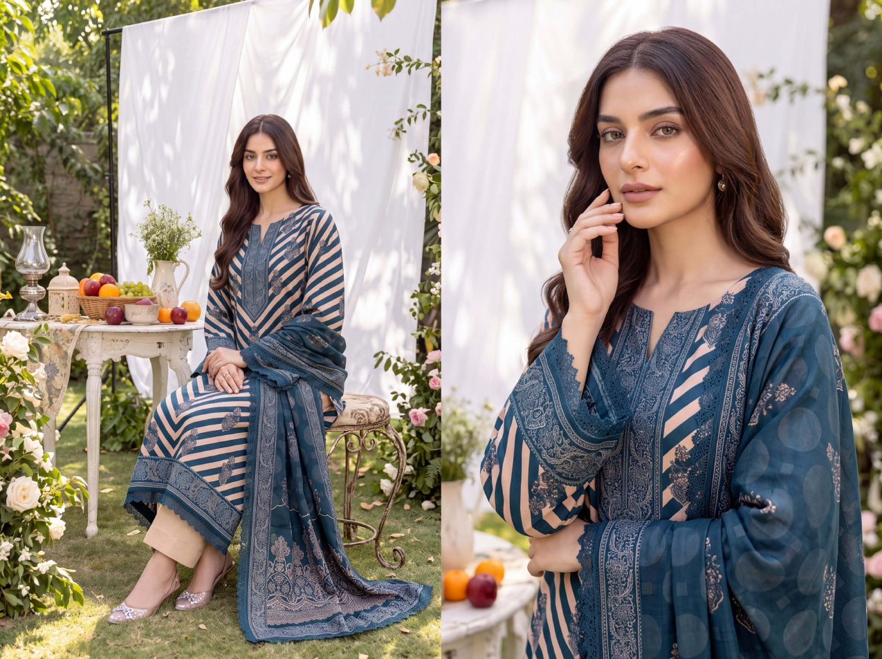 3PC RUPAS DIGITAL PRINT LINEN VL-133-D#05