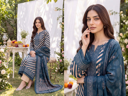 3PC RUPAS DIGITAL PRINT LINEN VL-133-D#05