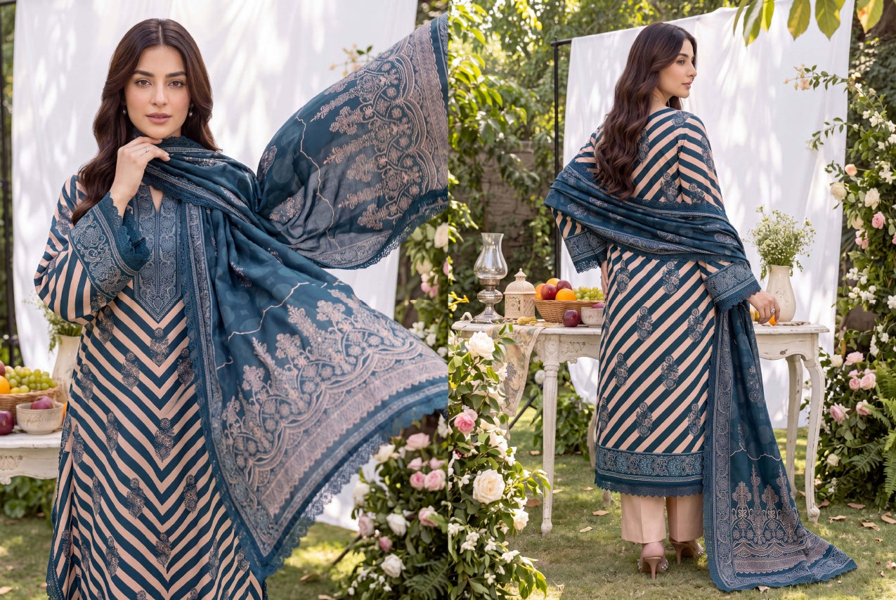 3PC RUPAS DIGITAL PRINT LINEN VL-133-D#05
