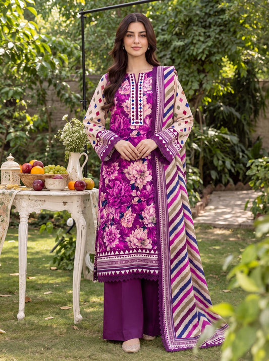 3PC RUPAS DIGITAL PRINT LINEN VL-133-D#06
