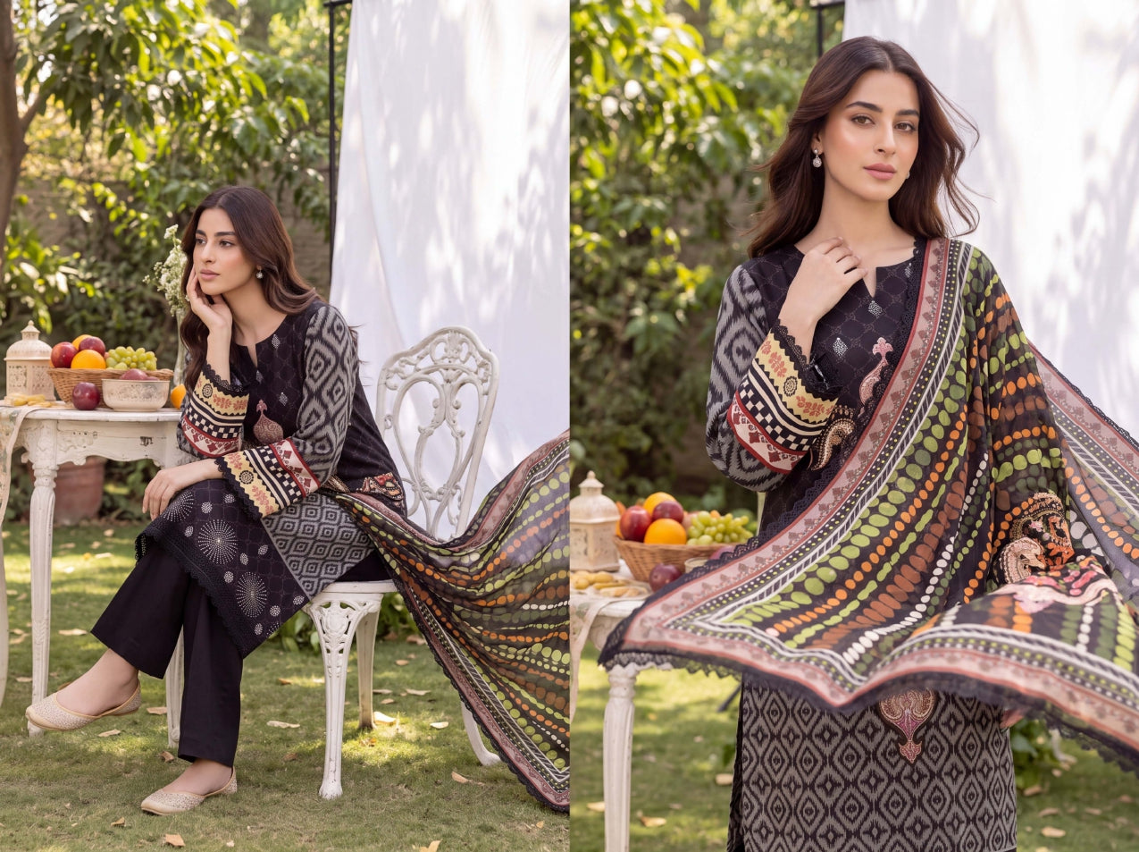 3PC RUPAS DIGITAL PRINT LINEN VL-133-D#07