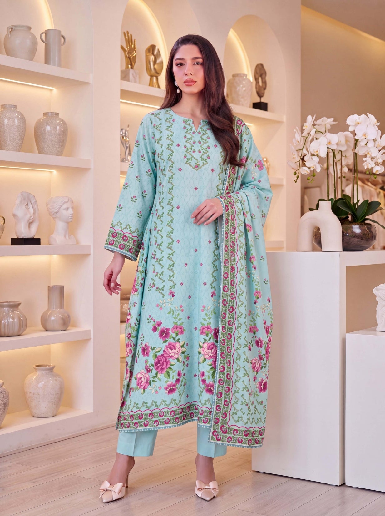 3PC RUPAS DIGITAL PRINT LINEN VL-136-D#02