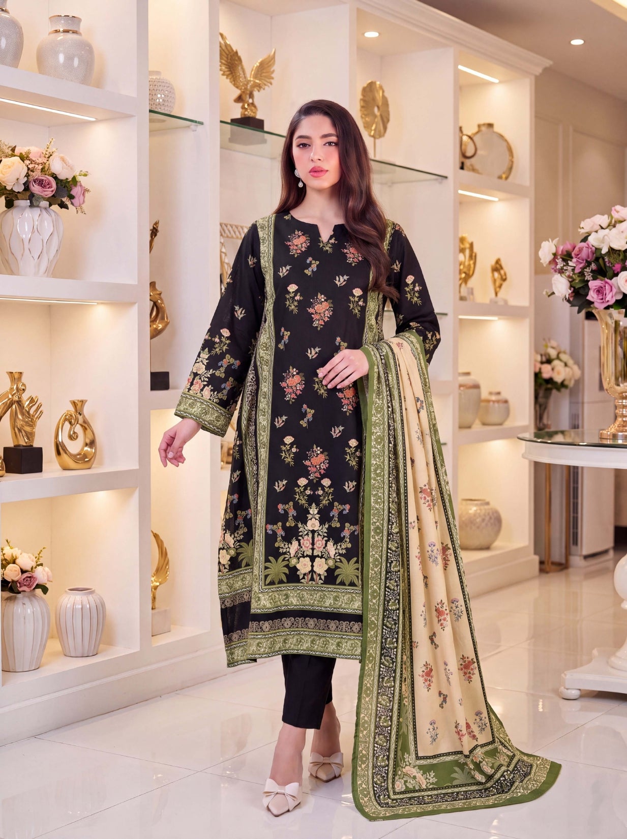 3PC RUPAS DIGITAL PRINT LINEN VL-136-D#03
