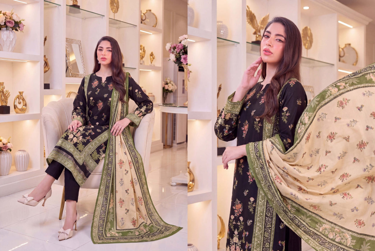 3PC RUPAS DIGITAL PRINT LINEN VL-136-D#03