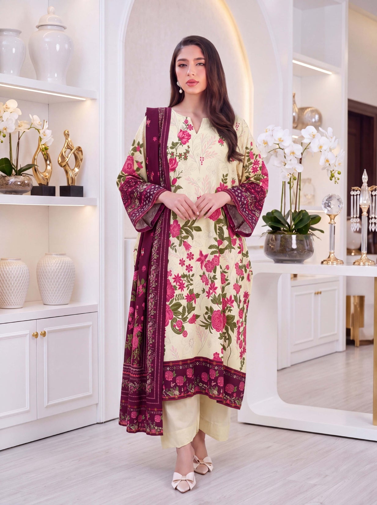 3PC RUPAS DIGITAL PRINT LINEN VL-136-D#04