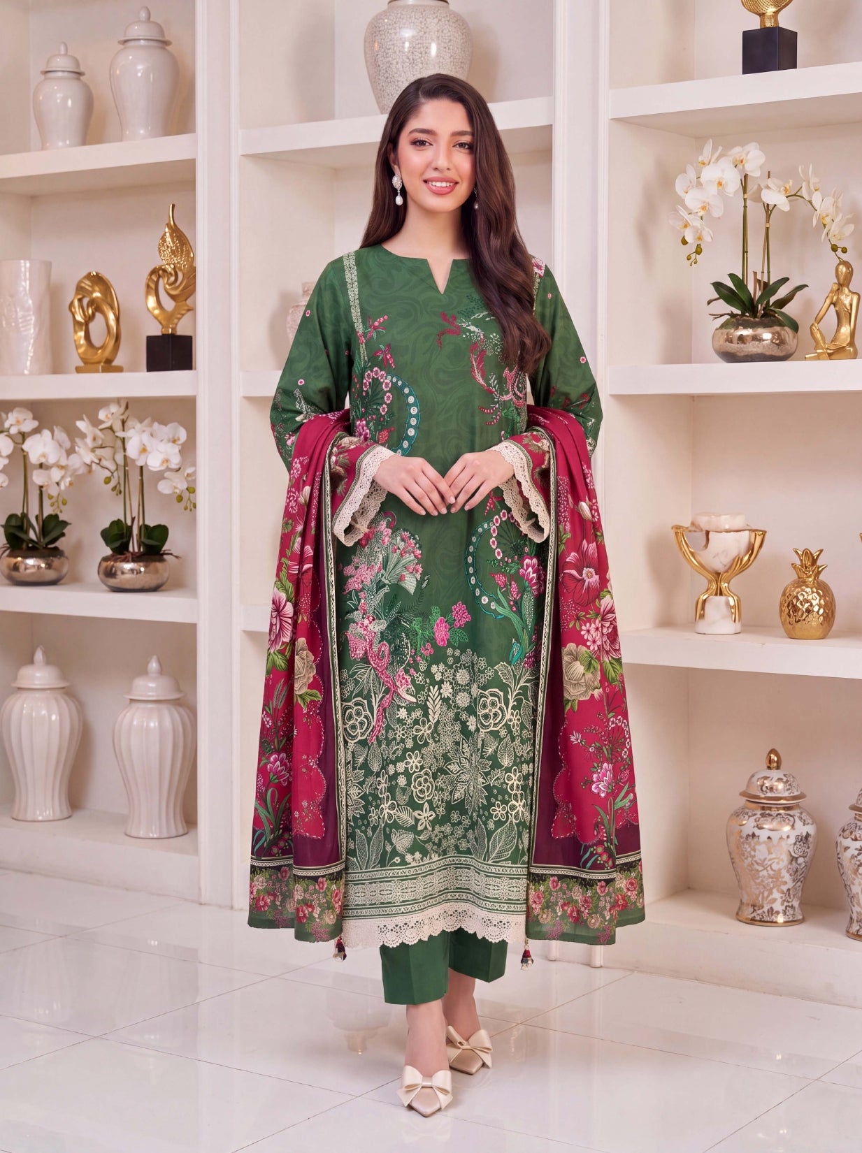 3PC RUPAS DIGITAL PRINT LINEN VL-136-D#06