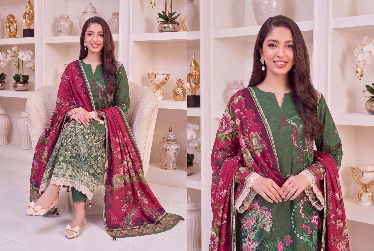 3PC RUPAS DIGITAL PRINT LINEN VL-136-D#06