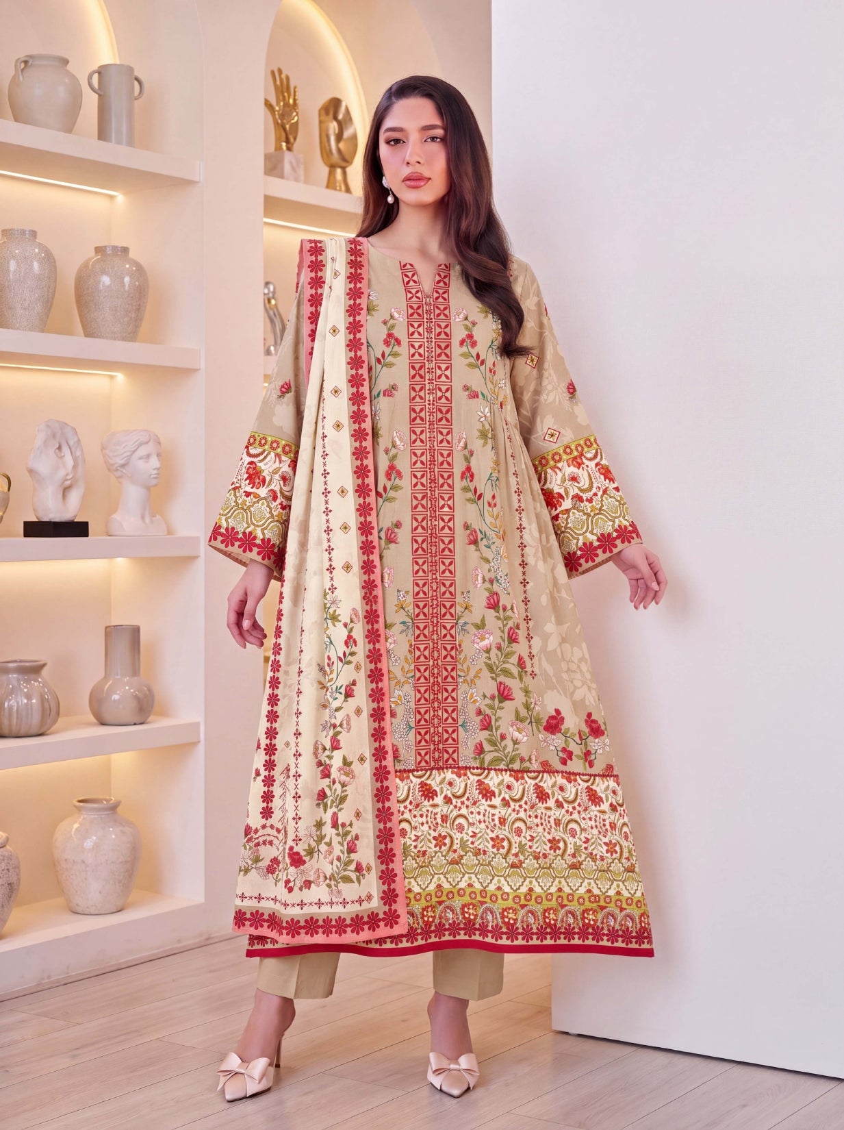 3PC RUPAS DIGITAL PRINT LINEN VL-136-D#08