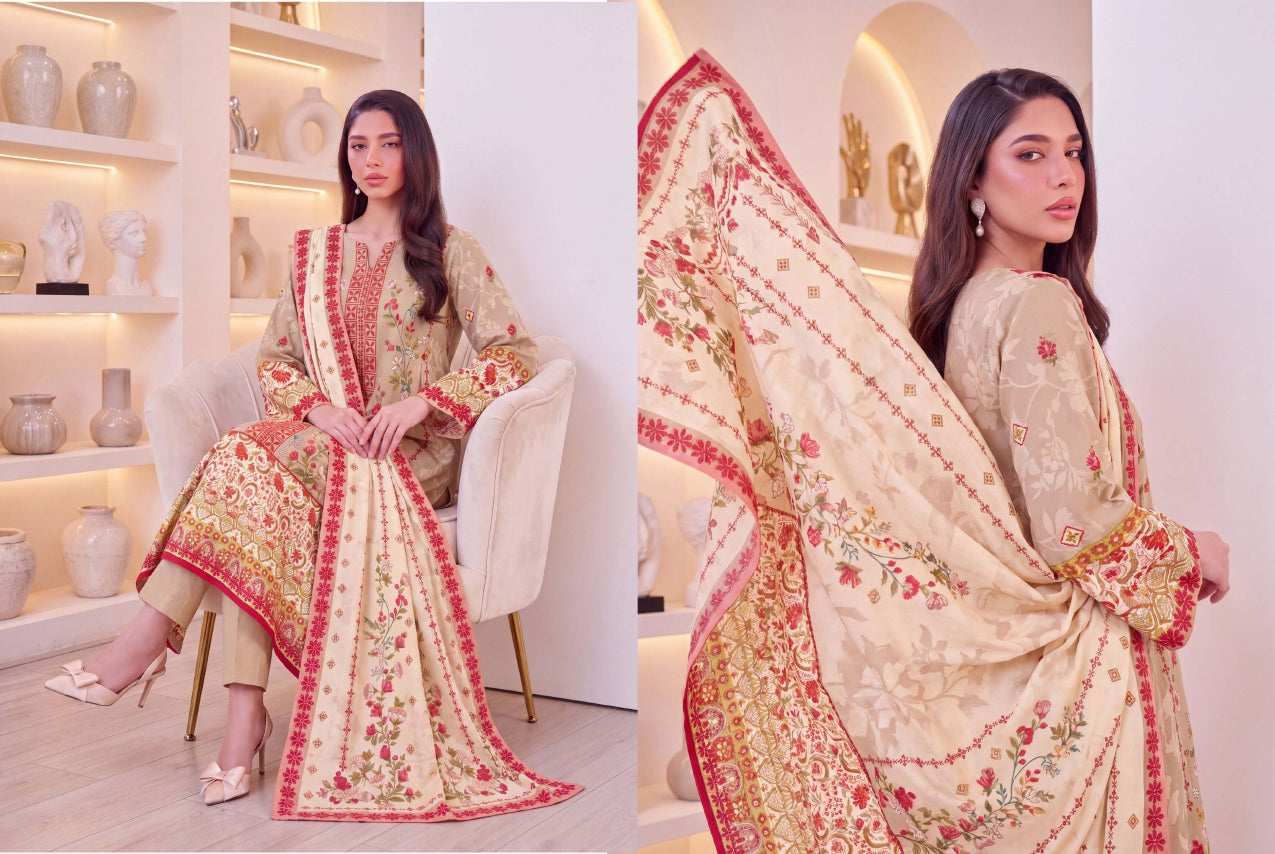 3PC RUPAS DIGITAL PRINT LINEN VL-136-D#08