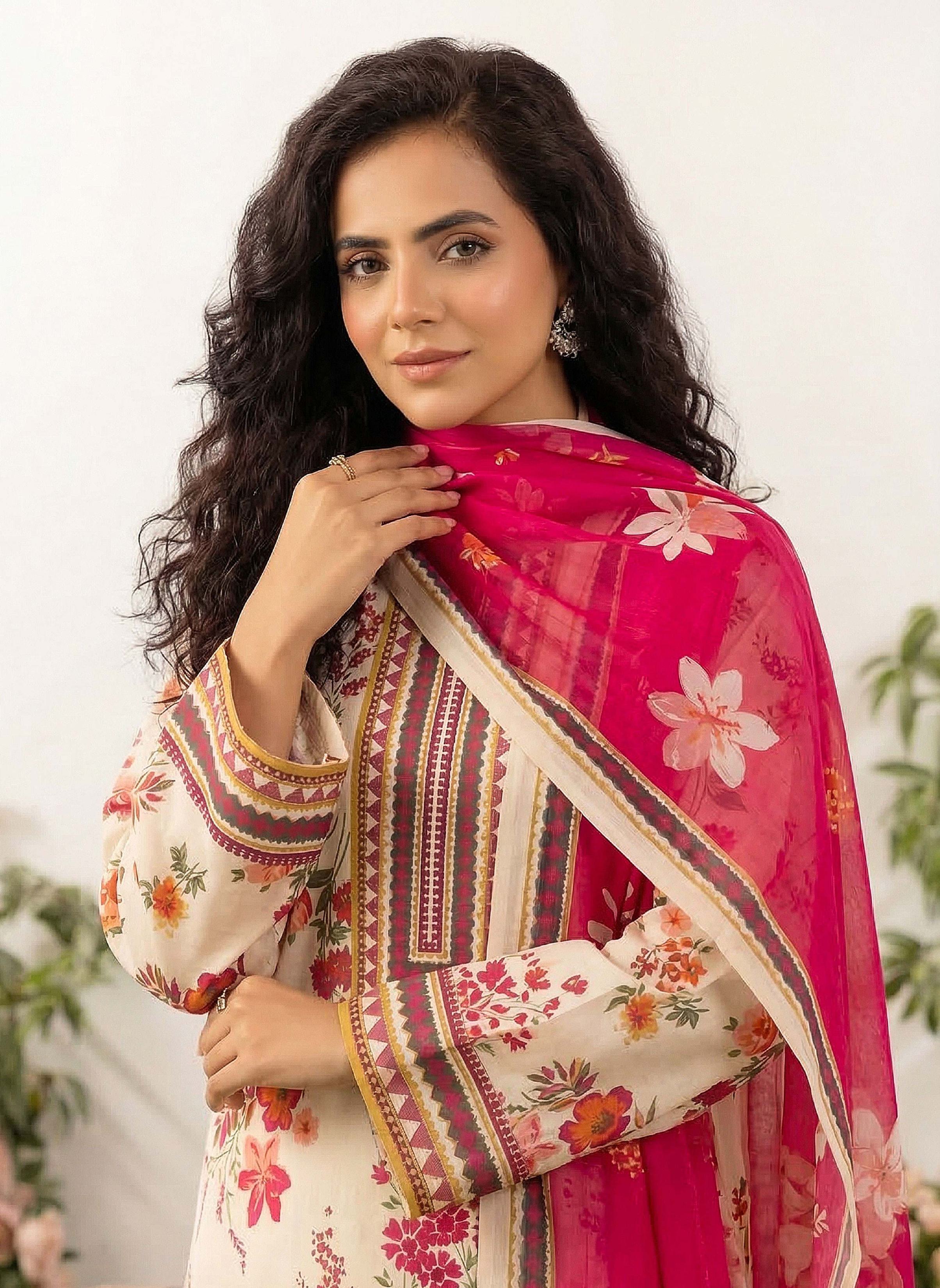 3PC UN-STITCHED LAWN RCL-47