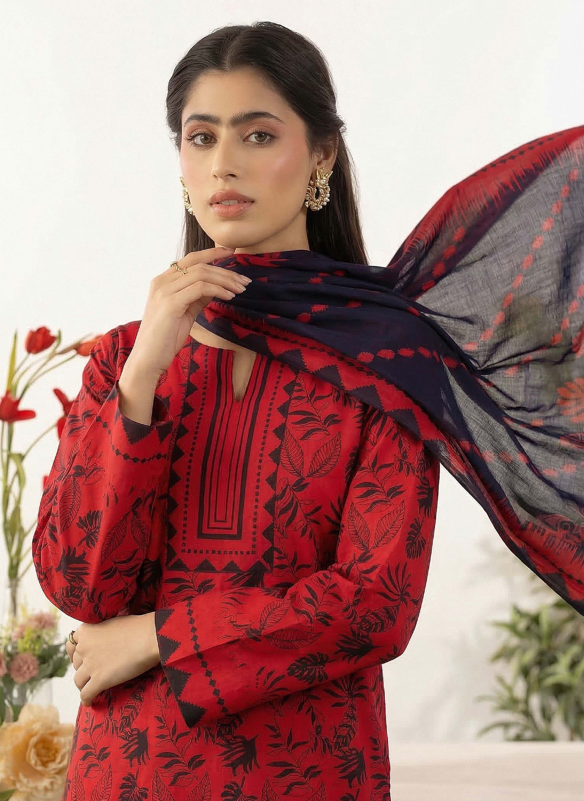 3PC UN-STITCHED LAWN RCL-46