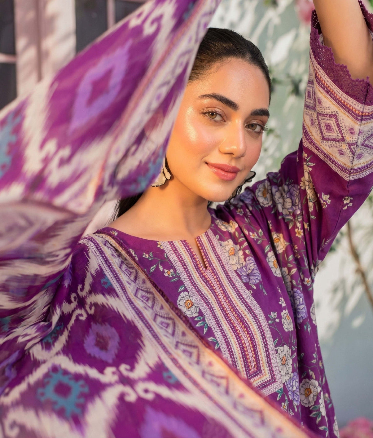 3PC UN-STITCHED LAWN RCL-60