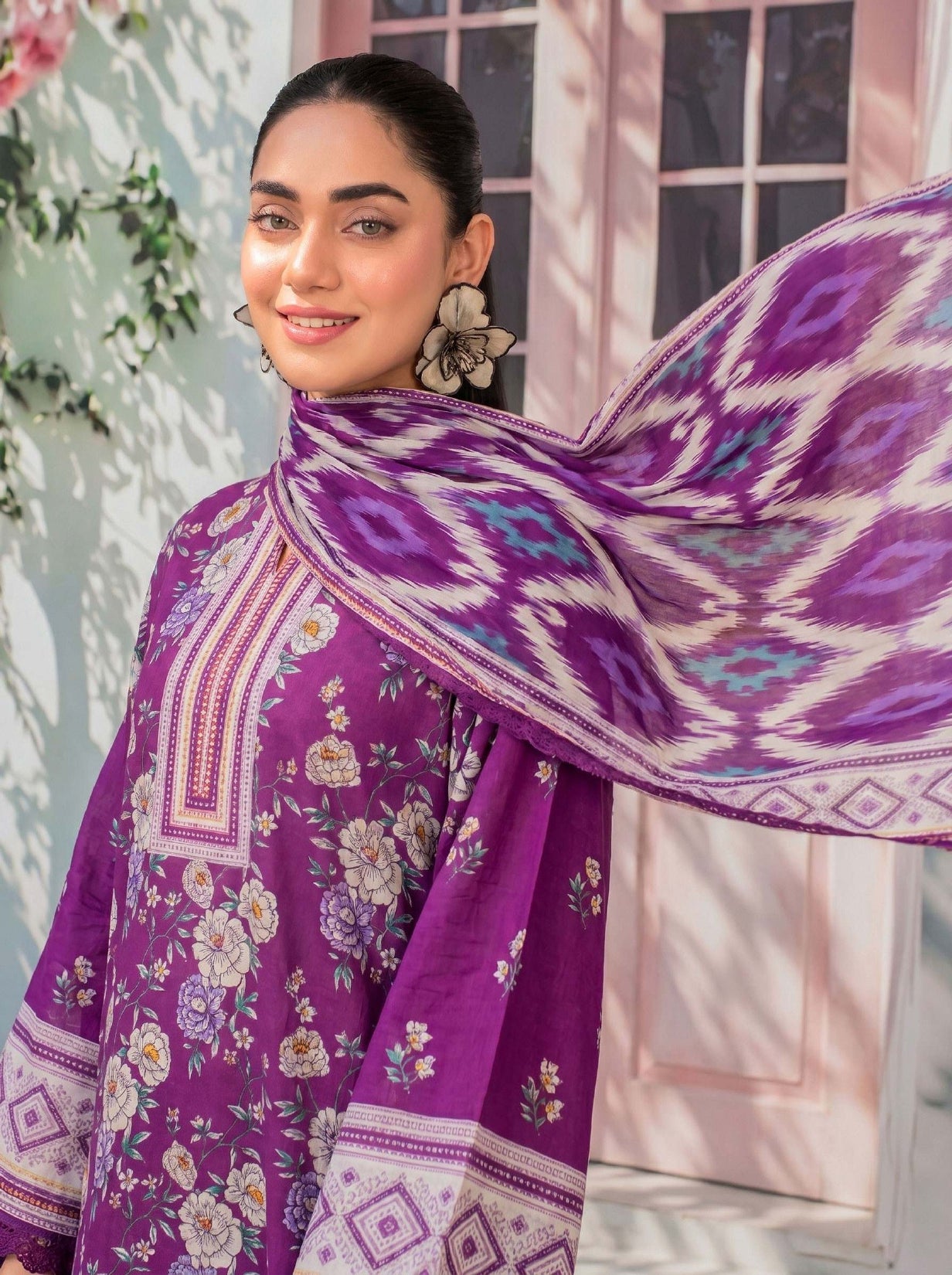 3PC UN-STITCHED LAWN RCL-60