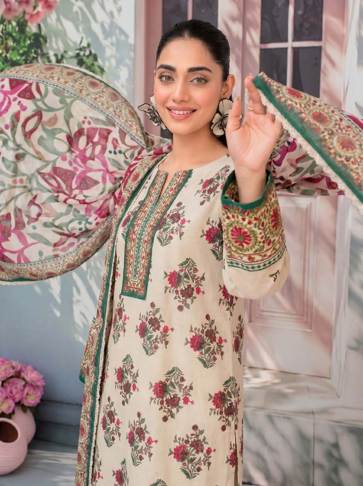 3PC UN-STITCHED LAWN RCL-69