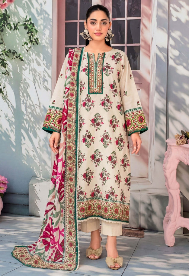 3PC UN-STITCHED LAWN RCL-69