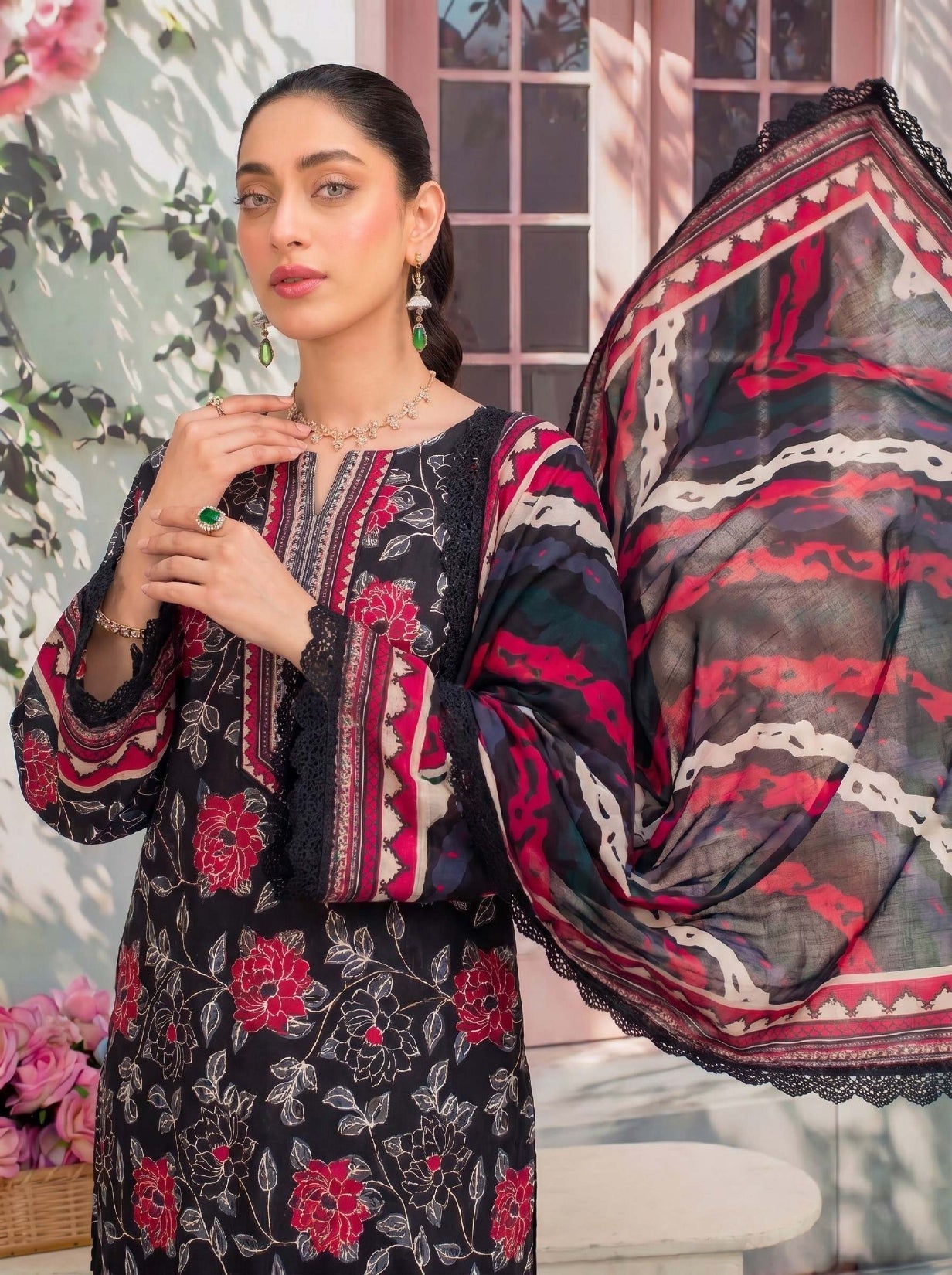 3PC UN-STITCHED LAWN RCL-68