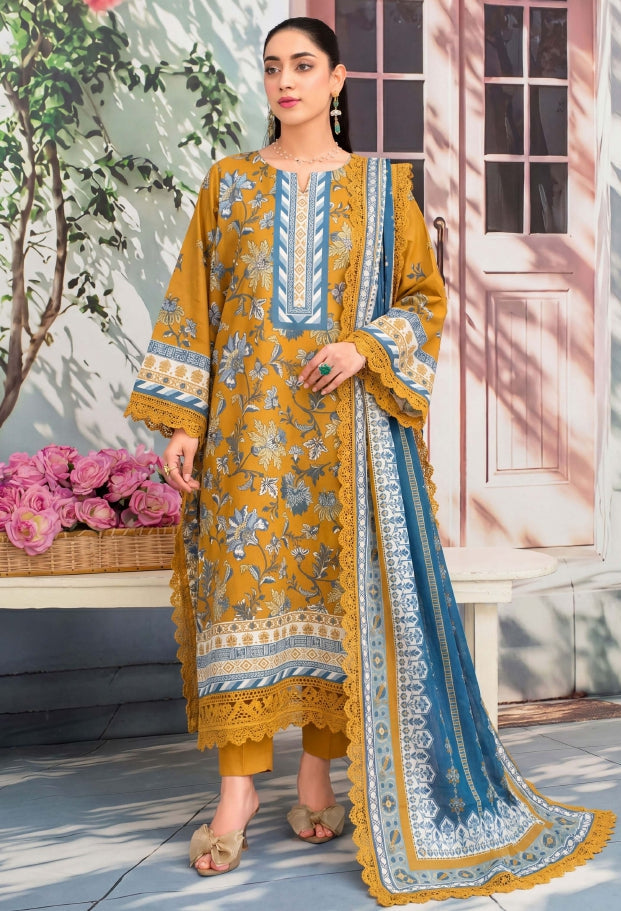 3PC UN-STITCHED LAWN RCL-67