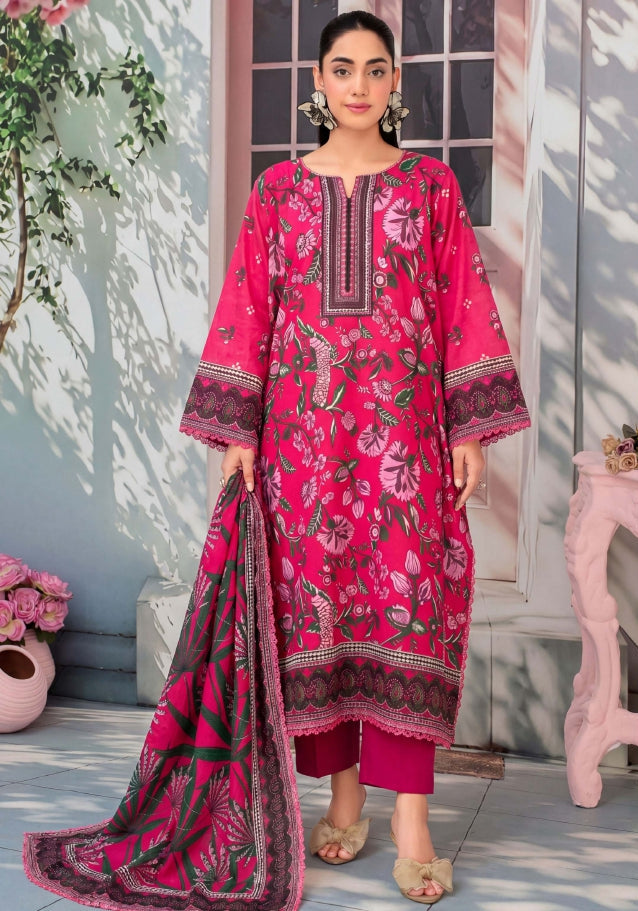 3PC UN-STITCHED LAWN RCL-66
