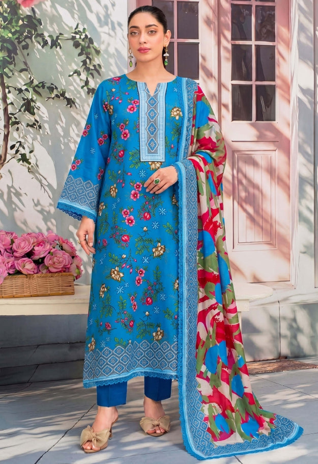 3PC UN-STITCHED LAWN RCL-65